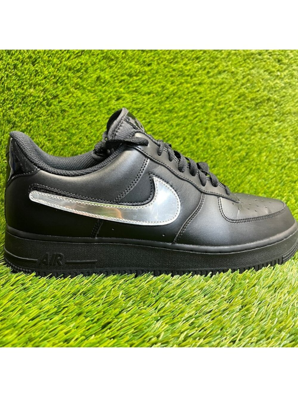 Nike Air Force 1 Low '07 LV8 Mens Size 11 Black Gold Athletic Shoes Sneakers